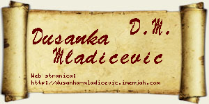 Dušanka Mladićević vizit kartica